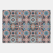 モロッコタイル，モザイク，カラフルアート ラッピングペーパーシート (正面2)