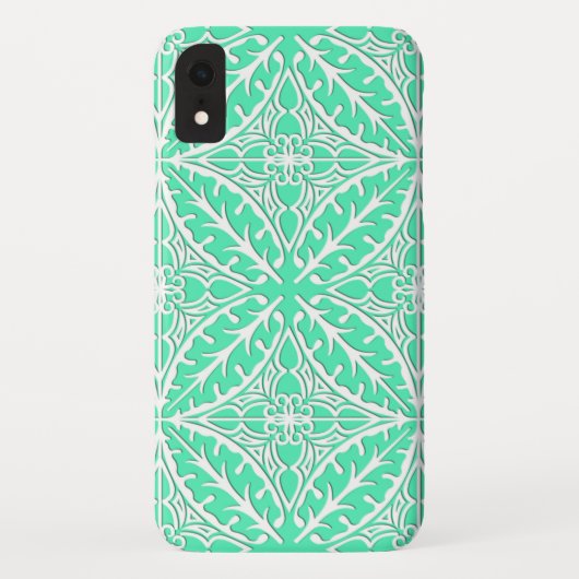 モロッコタイル – ロビンの卵青と白 Case-Mate iPhoneケース (裏面)
