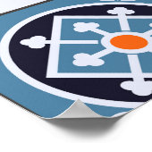 モロッコタイル:ヴィンテージシームレスなエレガンス ポスター (角)