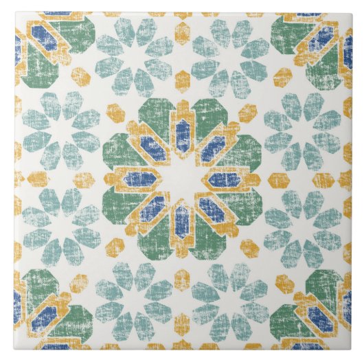 モロッコタイル – 池 タイル (正面)