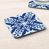モロッコタイル – 海軍とライトブルー コースター (左側)