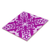 モロッコタイル – 深いランとピンク タイル (側面)