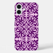 モロッコタイル – 紫と蘭 Case-Mate iPhoneケース (裏面)