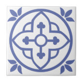 モロッコタイル(青) 3 タイル (正面)