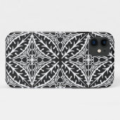 モロッコタイル - 黒と白 Case-Mate iPhoneケース (裏面(横))