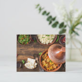 モロッコタジンのモロッコフード ポストカード (スタンド正面)