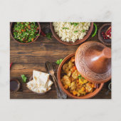 モロッコタジンのモロッコフード ポストカード (正面)