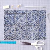 モロッコタスペインのイルパターンテクスチャヴィンテージ 薄葉紙 (クラフト)