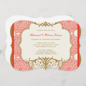 モロッコテーマのリハーサルディナー招待状 招待状 (正面/裏面)