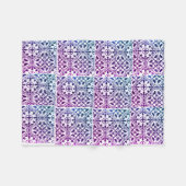 モロッコデザインアラビア フリースブランケット (正面(横))