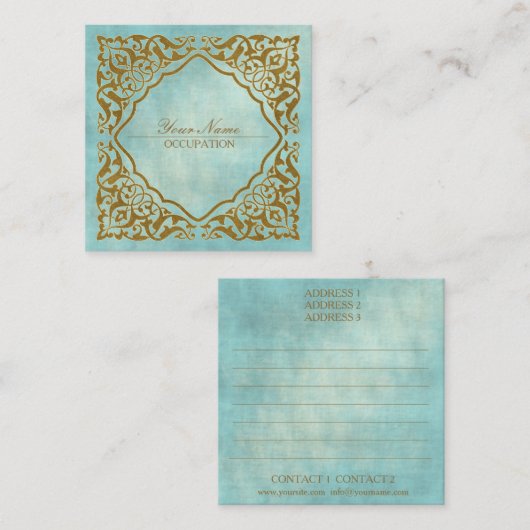 モロッコデザイン – 名刺 (正面/裏面)