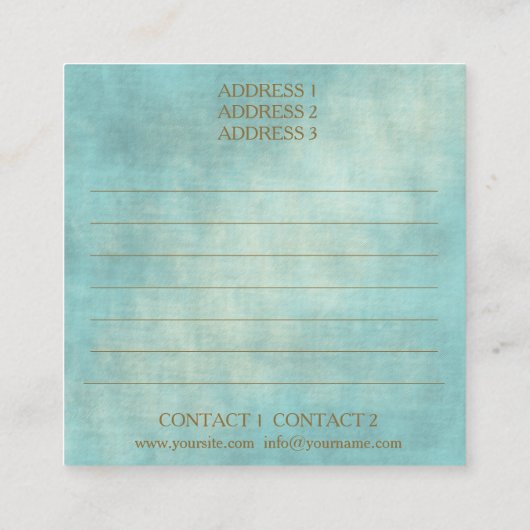 モロッコデザイン – 名刺 (裏面)