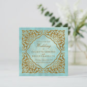 モロッコデザイン-招待状カード 招待状 (スタンド正面)