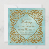 モロッコデザイン-招待状カード 招待状 (正面)