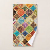 モロッコトルコカラフルラグジュアリー バスタオルセット (ハンドタオル)