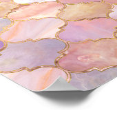 モロッコトレリスパステルミネラル質感 ポスター (角)