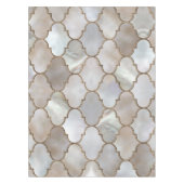 モロッコトレリスパール&金ゴールド テーブルクロス (正面)