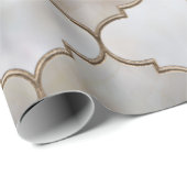 モロッコトレリスパール&金ゴールド ラッピングペーパー (ロールコーナー)