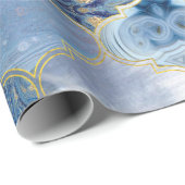 モロッコトレリスブルーミネラル質感 ラッピングペーパー (ロールコーナー)