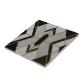 モロッコトレリス白大理石と金ゴールドタイル タイル (側面)