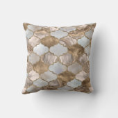 モロッコトレリス白大理石と金ゴールド クッション (裏面)