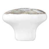 モロッコトレリス真珠と金ゴールド セラミックノブ (側面)