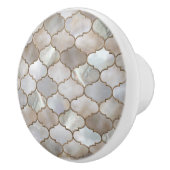 モロッコトレリス真珠と金ゴールド セラミックノブ (右)