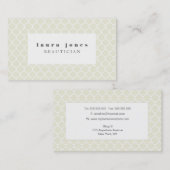 モロッコニュートラルファッションスタイリストテンプレート 名刺 (正面/裏面)