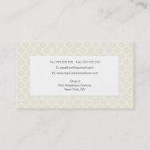 モロッコニュートラルファッションスタイリストテンプレート 名刺 (裏面)