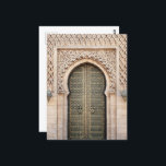 モロッコハサンタワードア伝統的ラバト ポストカード<br><div class="desc">モロッコ文化の暖かさと建築の優雅さに敬意を表す。愛する人にモロッコの魅力の作品を送るか、あなたの経験の貴重な思い出として保、あなたはあなたの旅の共有を探している旅行者やモロッコの精神を呼び起こすことを切望している人に対して。時代を超越したデザインで、単なる文房具の作品に過ぎず、ラバトの文化遺産を魅了する世界への入り口となっている。</div>