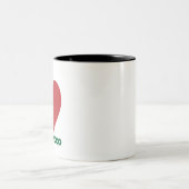 モロッコハート国旗 ツートーンマグカップ (中央)