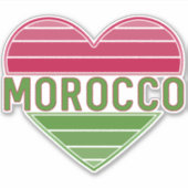 モロッコハート大好き シール (正面)