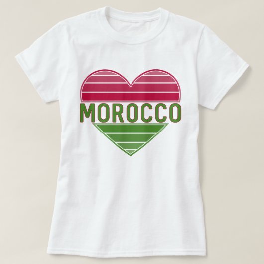 モロッコハート大好き Tシャツ (デザイン正面)