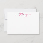 モロッコパタパーソナライズされたーンのノートカード サンキューカード (正面)