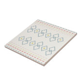 モロッコパターン(の模様が)あるスタイル、幾何学セージ、黄色、 タイル (側面)