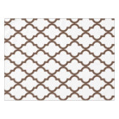 モロッコパターン: ブラウン テーブルクロス (正面(横))