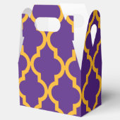 モロッコパターン：紫と金ゴールド フェイバーボックス (オープン)