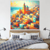 モロッコパラダイスバイザシーダカール キャンバスプリント (インサイチュ (寝室))