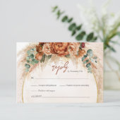 モロッコパンパスアンドテラコッタフローラビーチRSVP 出欠カード (スタンド正面)