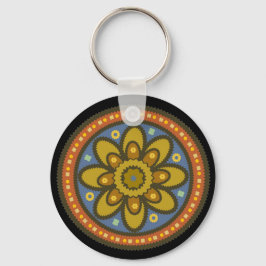 モロッコフラワーキーチェーン キーホルダー