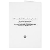 モロッコブライドマトリヨスカカード (裏面)