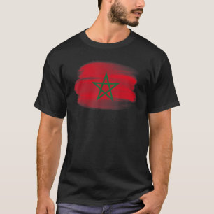 モロッコブラシ国旗 Tシャツ
