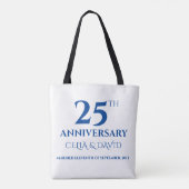 モロッコブルータイルパーソナライズされたアーチカラフルアート トートバッグ (裏面)