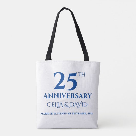 モロッコブルータイルパーソナライズされたアーチカラフルアート トートバッグ (裏面)