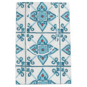 モロッコブルータイル ミディアムペーパーバッグ (正面)