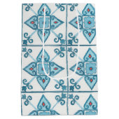 モロッコブルータイル ミディアムペーパーバッグ (裏面)