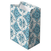 モロッコブルータイル ミディアムペーパーバッグ (裏面アングル)