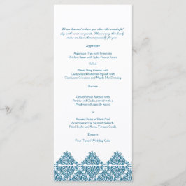 モロッコブルーダマスクのウェディングメニュー メニュー