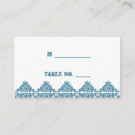 モロッコブルーダマスクウェディング座席表 プレイスカード