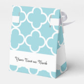 モロッコブルーホワイトクローバーパターン フェイバーボックス (裏面サイド)